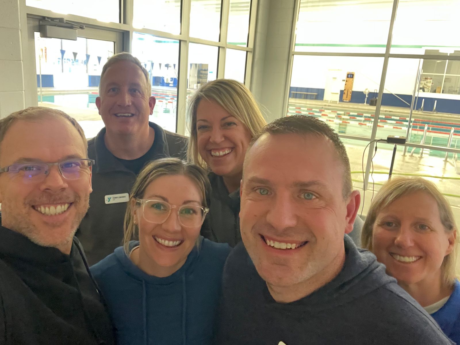 Scott with a client leadership team at their facility